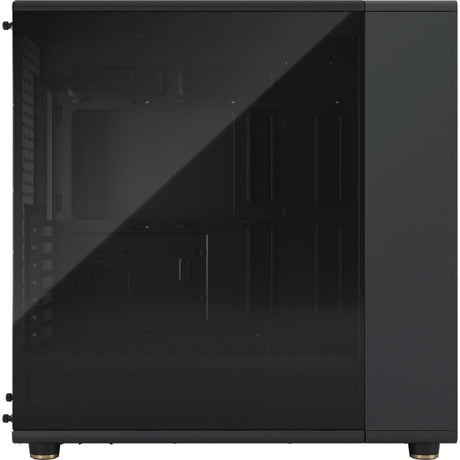 Fractal design nord xl midi tårnhus (sort træfarve | 2x USB-A | 1x USB-C | hærdet glas)