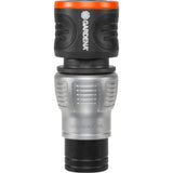 Gardena premium vandstop 13 mm (1 2 ) – 15 mm (5 8 ) slangetilslutning (grå sølv, 18253-20)