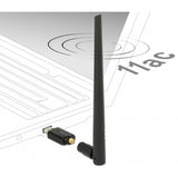 Delock USB 3.0 dual-band WLAN stick antenne (sort)