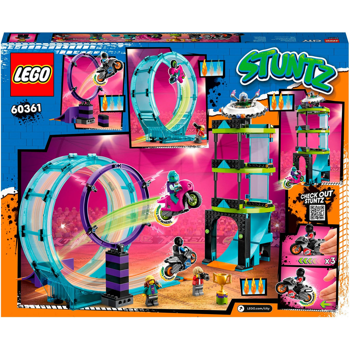Lego City - Ultimate Stunt Drivers Challenge Construction Toy (60361)