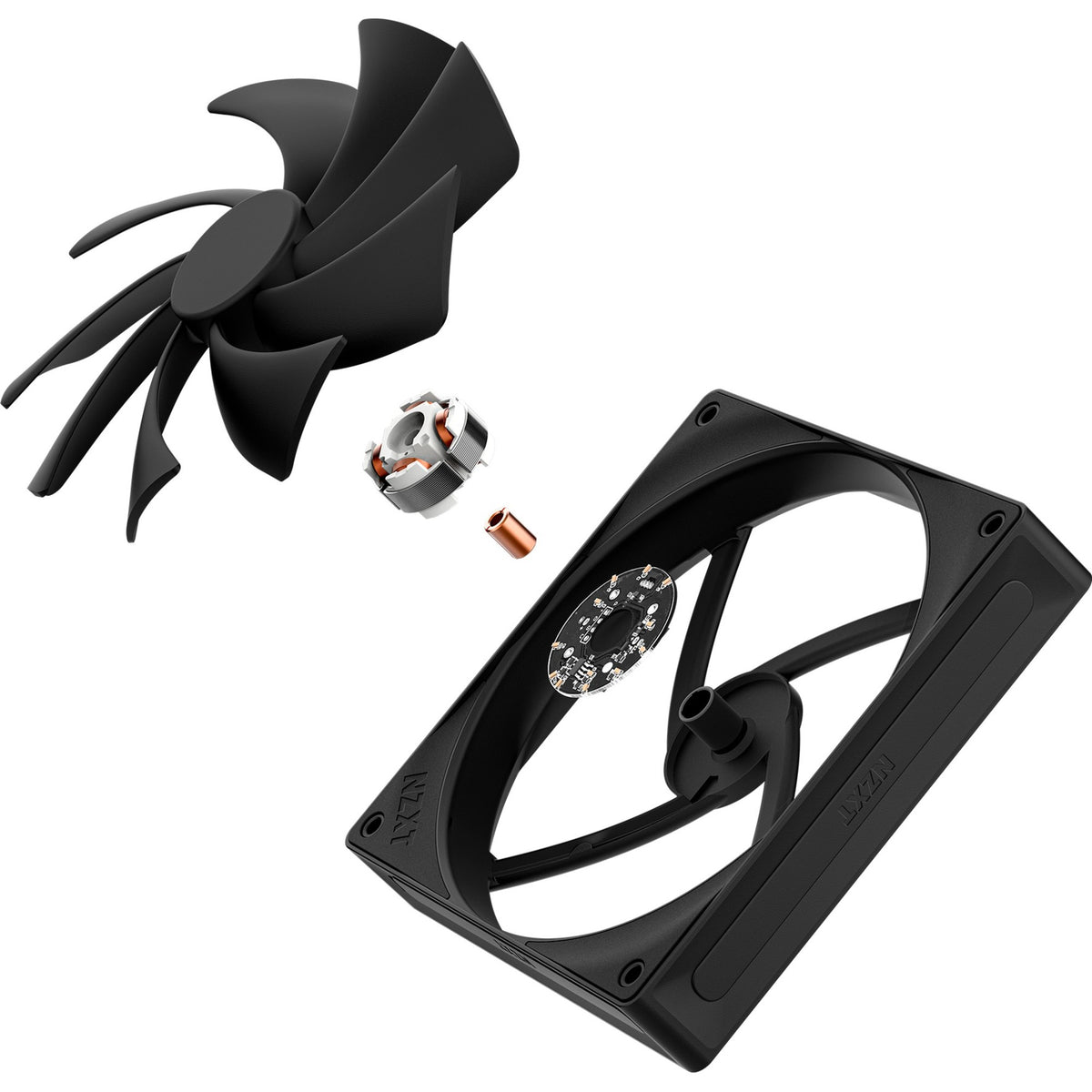 Nzxt f140q kabinetventilator (sort, 140 x 140 x 25 mm, pwm)
