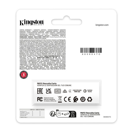 Kingston datatraveler exodia 128 gb usb-stick (zwart blauw, usb-a 3.2 gen 1 (5 gbit s))
