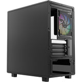 Xyz pc gear atom midi tårnhus (sort | 2x USB-A | 1x USB-C | hærdet glas)