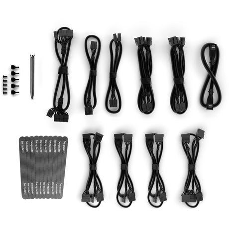 Vær stille! dark power 14 modulær 1000 watt strømforsyning (sort, 1x 12v-2x6, 4x pcie)