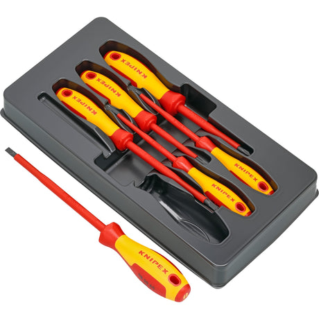 Knipex skruetrækkersæt 00 20 12 v01 vde (rød gul, 6-delt)