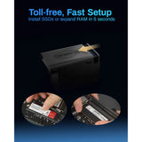 Terramaster F6-424 NAS (sort, 2x 2,5 GBE, HDMI, USB)