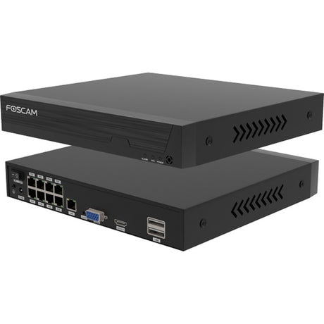 Foscam fn9108he, 8-kanals 5mp poe netværksvideooptager (sort, poe, uden hdd)