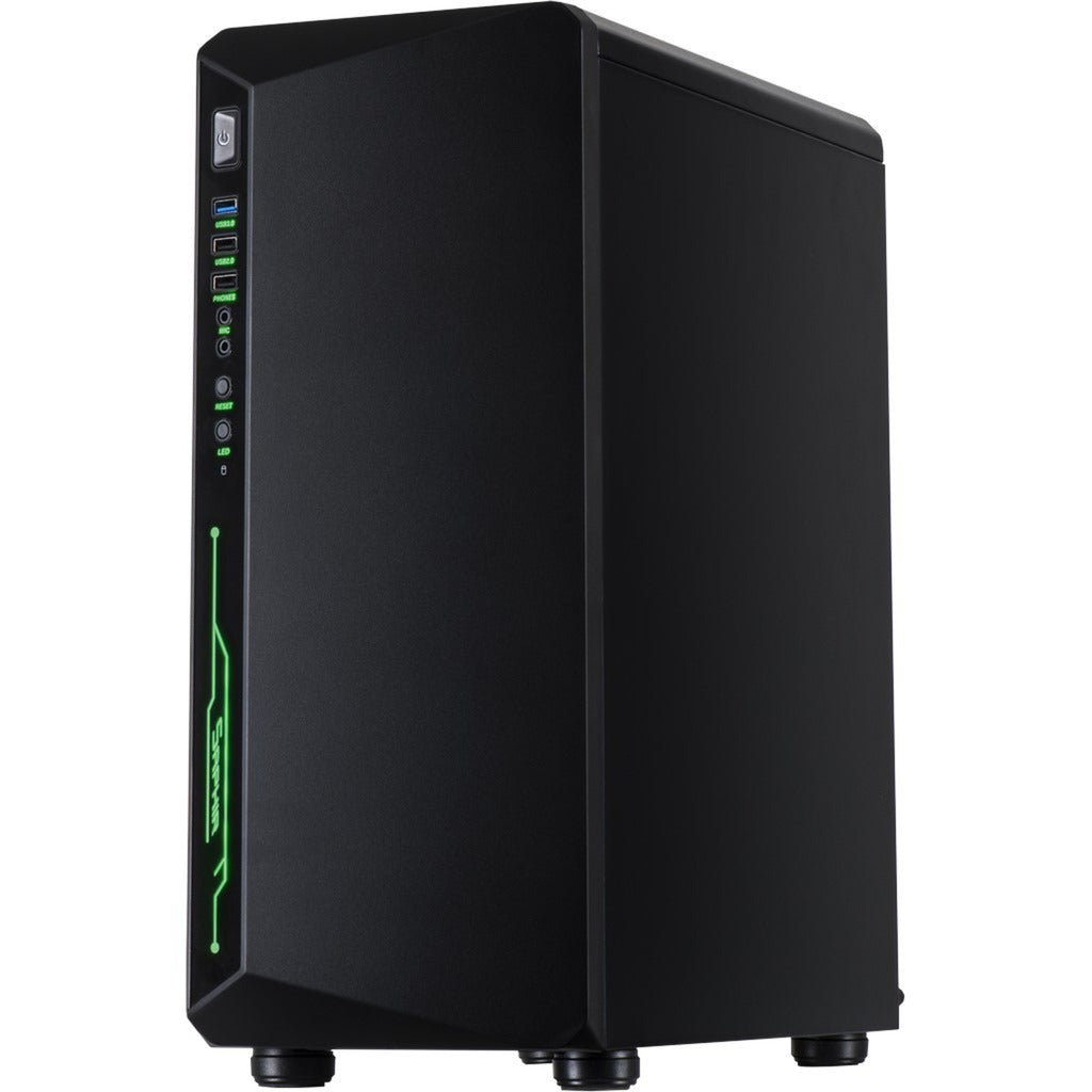 Inter-tech c-3 saphir midi tårnhus (sort | 3x USB-A | vindue)