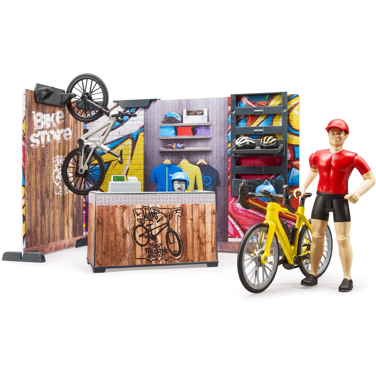 Bruder bworld cykelbutik legefigur (63120)