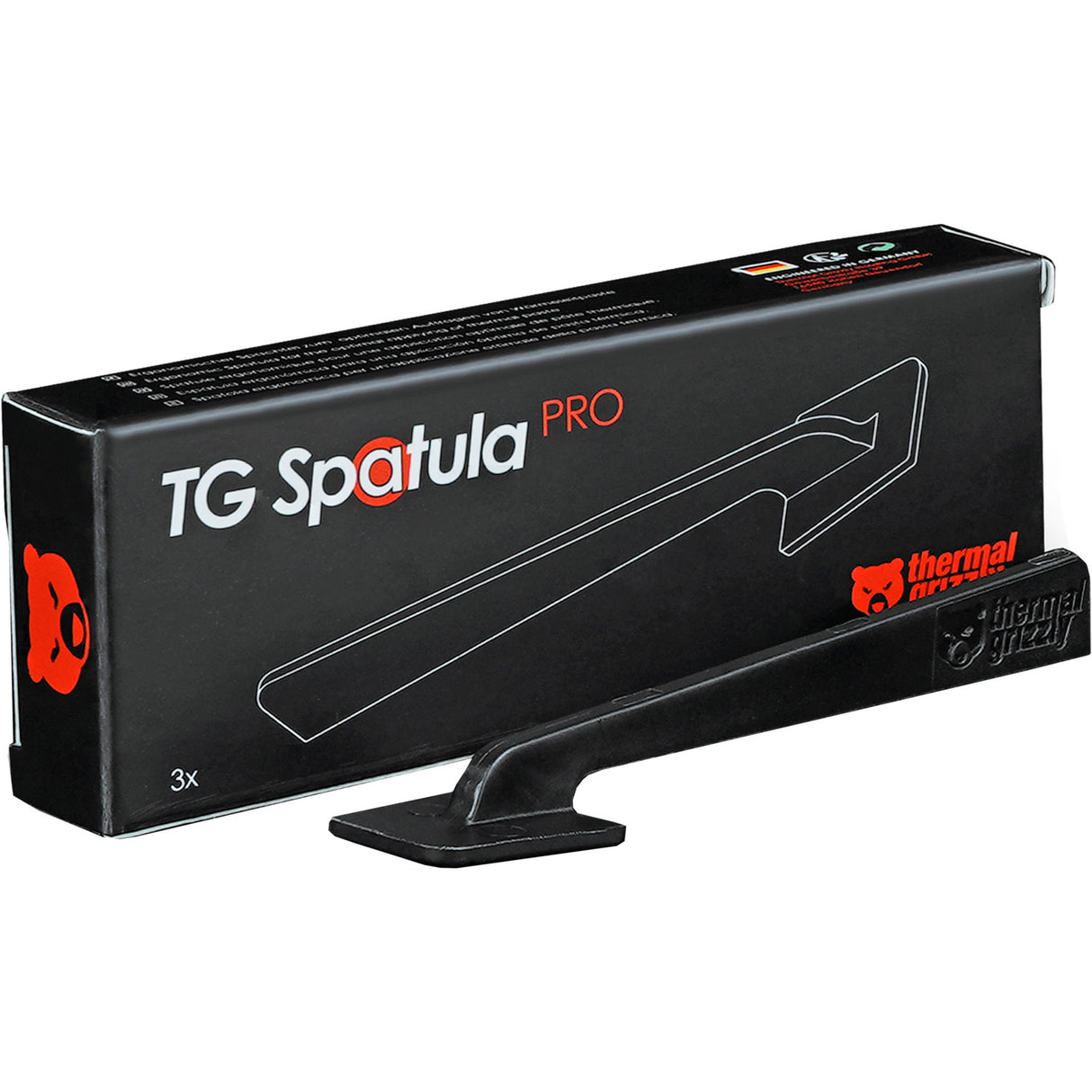 Termisk grizzly spatel pro (3-pak) spartelspartel (sort, 3 stykker)