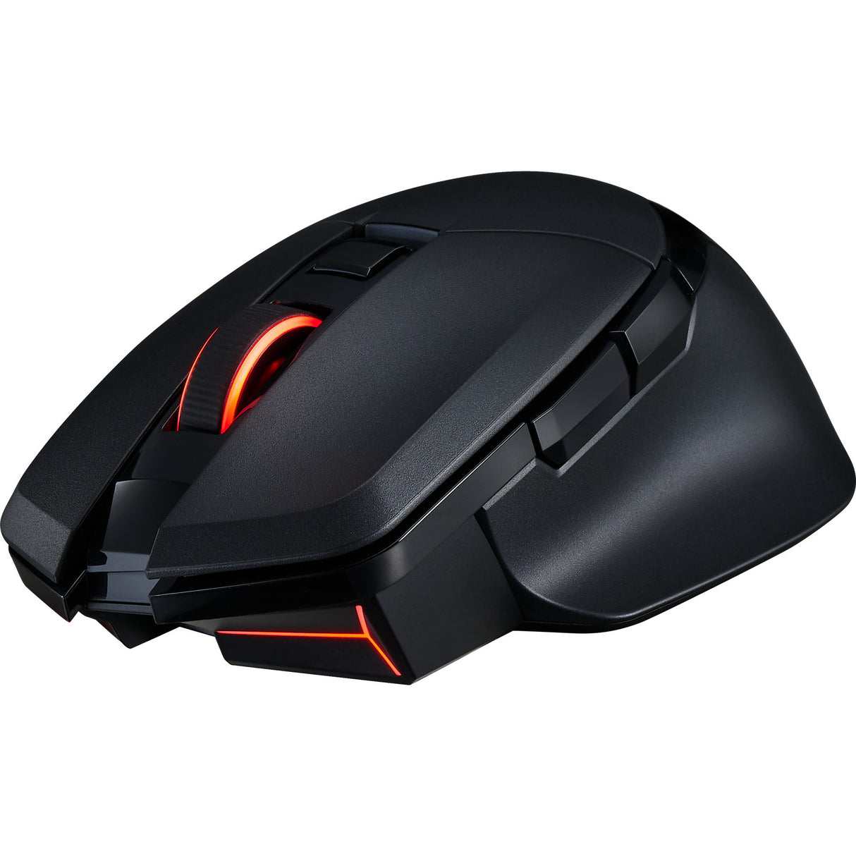 Powercolor alphyn am10 trådløs gamingmus (sort rød, 100 - 26000 dpi, 8k, rgb, usb 2.4g bluetooth 5.2)
