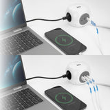 Act connectivity act strømskinne terning med 3 sokler, 30w strømforsyning USB-C a porte, kabellængde 1,5m ac2425