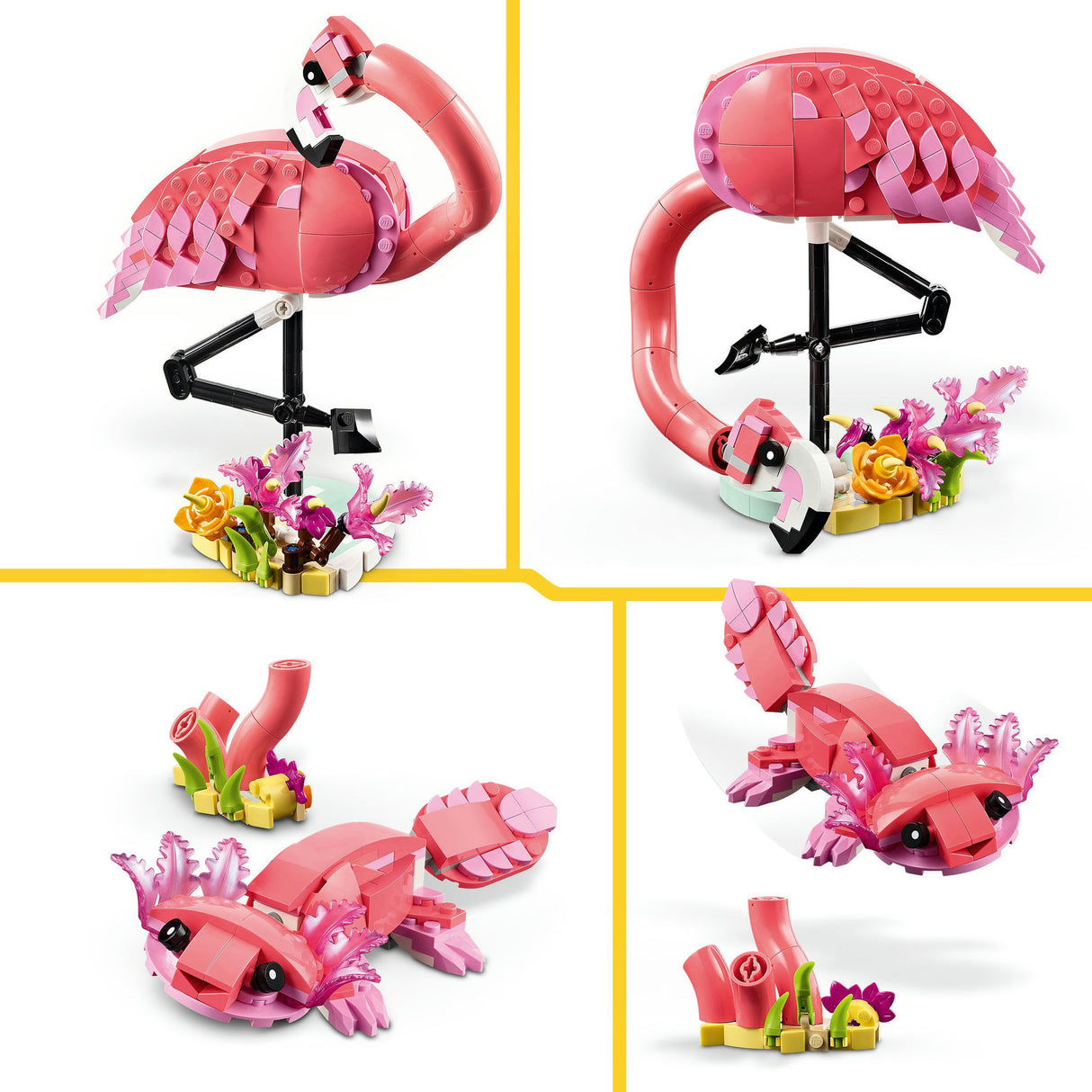 Lego ® creator 3i1 vilde dyr: pink flamingo sæt - 31170