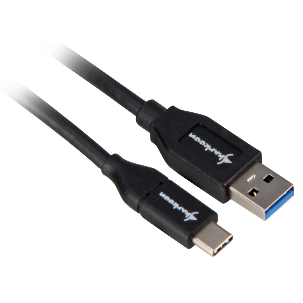 Sharkoon USB 3.1 gen 2-a > USB-C-kabel (sort, 1 meter)