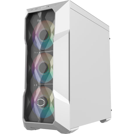 Cooler Master Masterbox TD500 Mesh V2 Midi Tower-hus (hvid | 2x USB-A | 1x USB-C | RGB | hærdet glas)