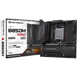 Maxsun MS-Terminator B850M Pro Dark WiFi Socket AM5 bundkort (sort, RAID, 2,5 GB-LAN, WLAN, BT, lyd, µATX)