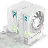 Xyz PC Gear Thermax 6 Duo RGB CPU-køler (hvid, Arbb, Pwm)