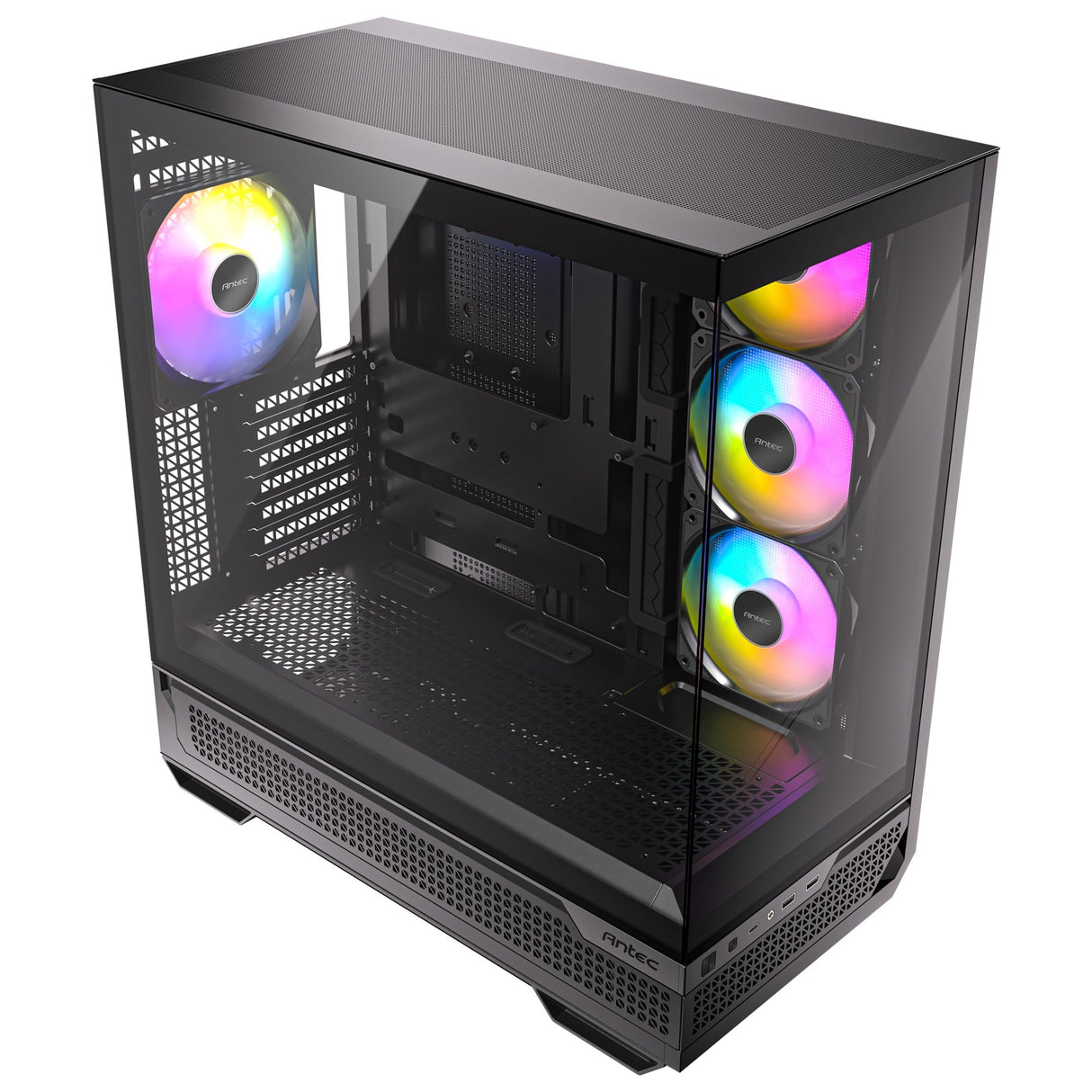 Antec c7 argb midi tårnhus (sort | 2x USB-A | 1x USB-C | hærdet glas)
