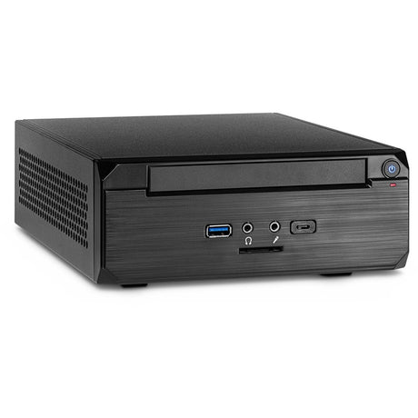 Inter-tech ITX MW-02 II HTPC-hus (sort | 1x USB-A | 1x USB-C)