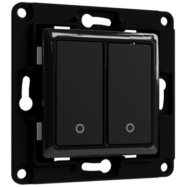 Shelly wall switch 2 knap (sort)