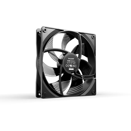 Vær stille! pure wings 3 pwm kabinetventilator (sort, 140 x 140 x 25 mm)