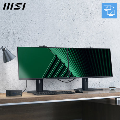 Msi pro mp275qpdg 27 skærm (sort, 2x hdmi, skærmport, 4x usb-a, usb-b, usb-c, rj-45)