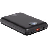 Goobay powerbank kompakt 10.000 mah (sort, 10 ah, 1x USB-A, 1x USB-C, strømforsyning, hurtig opladning)