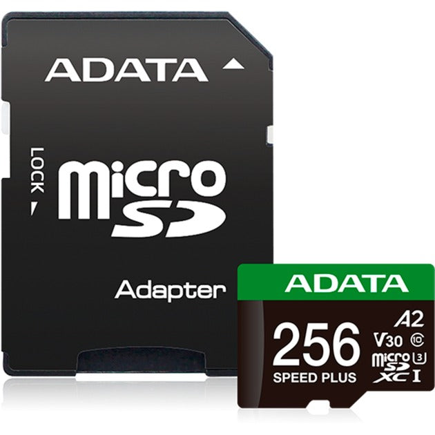 Adatahastighed plus microSDXC 256 GB hukommelseskort (uhs-i u3, klasse 10, v30, a2)