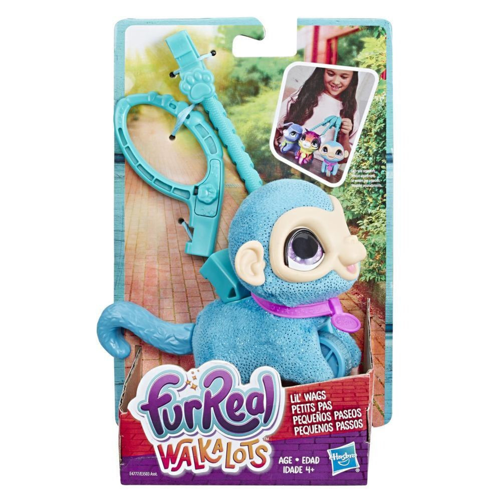 Hasbro furreal - walkalots lil' wags monkey plyslegetøj