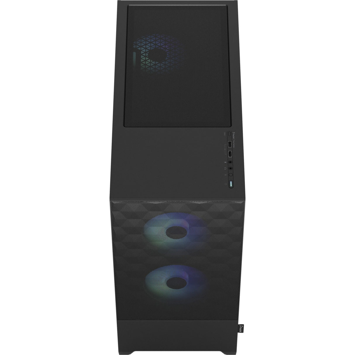 Fractal design pop air rgb midi tårnhus (sort | 2x usb-a | rgb | hærdet glas)