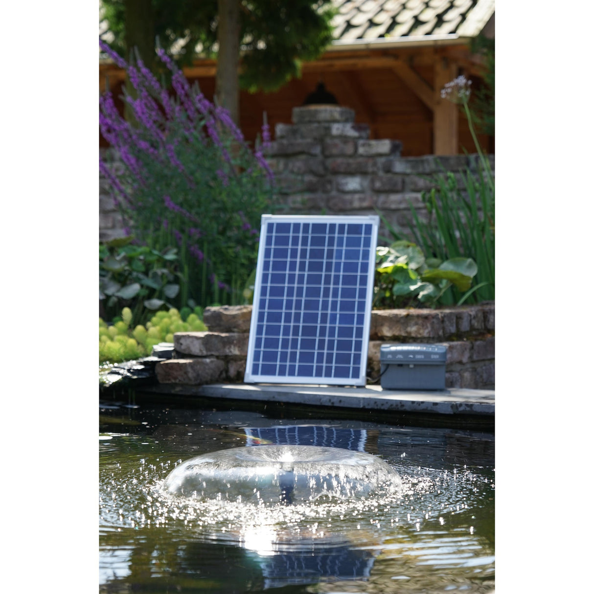 Ubbink solarmax 2500 batteripumpe (sort, inkl. solpanel, pumpe og batteri)