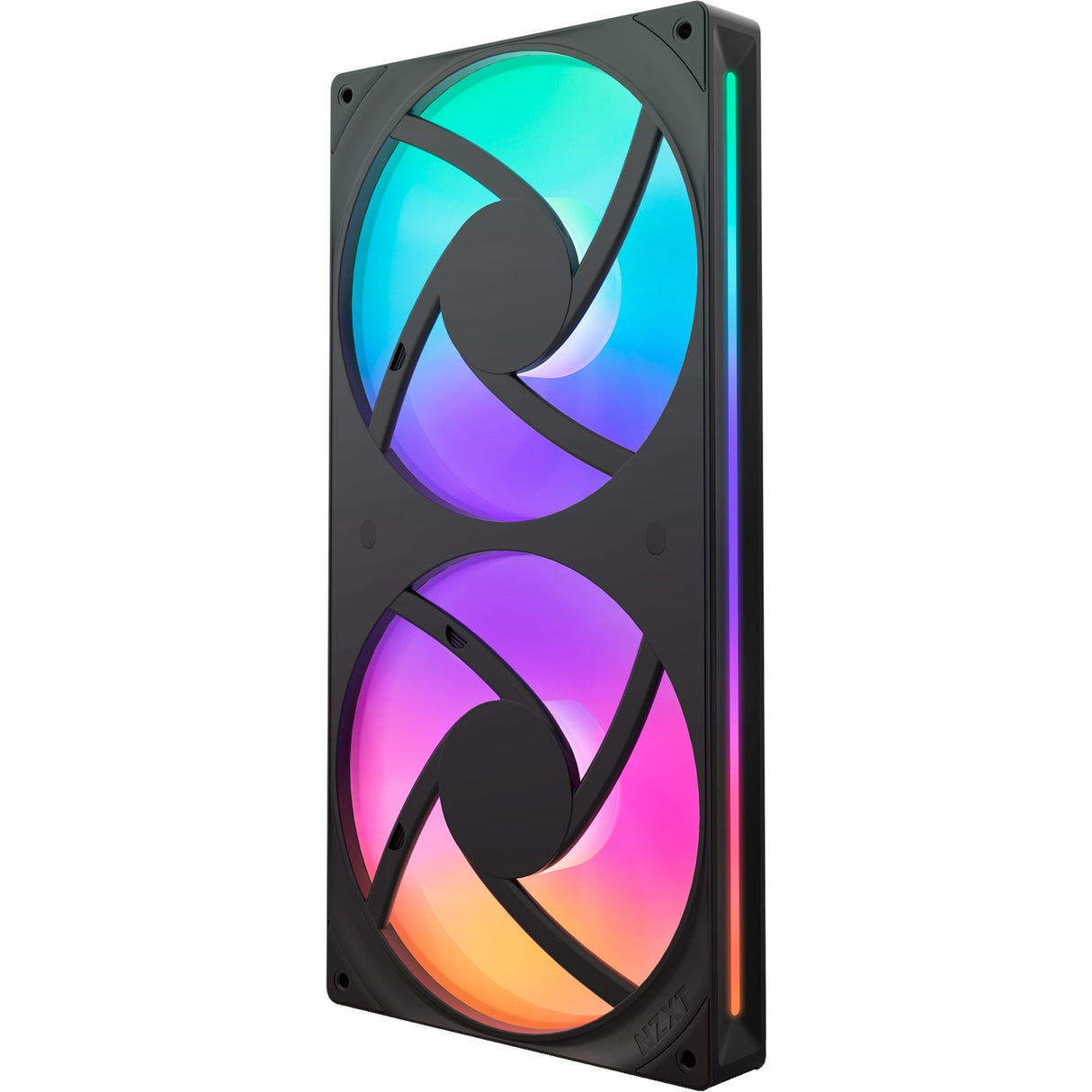 Nzxt f280 rgb core case fans (sort, 2 stk, 280 x 140 x 26 mm)