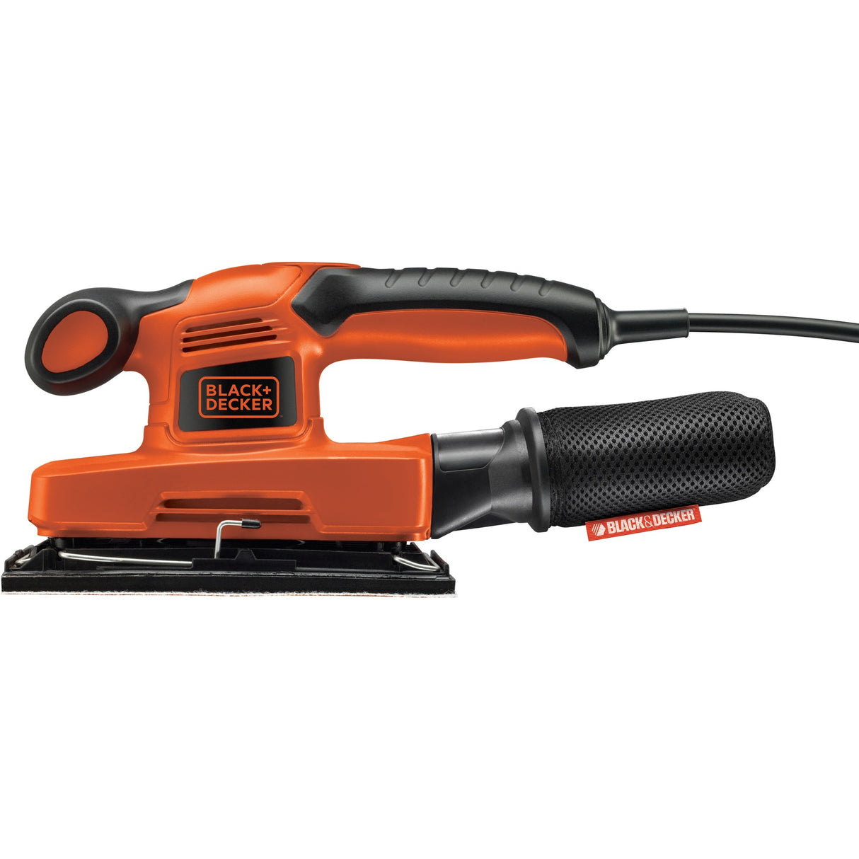 Black+decker 240w 1 3-arks orbital sander (sort orange)