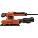 Black+decker 240w 1 3-arks orbital sander (sort orange)