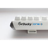 Ducky one 3 klassisk ren hvid tkl rgb mekanisk tastatur (hvid, us-layout (qwerty), cherry mx speed silver, 80% (tkl), rgb lysdioder, double-shot pbt, hot-swappable, quack mekanik)