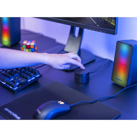 Trust GXT 611 Wezz Illuminated 2.0 RGB Speaker Set PC Speaker (sort, RGB LED'er)