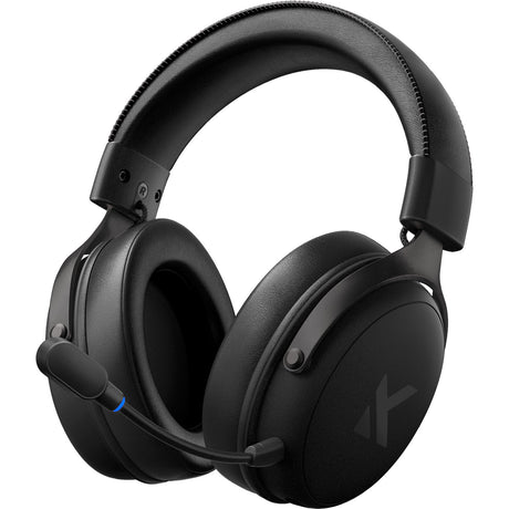 Mchose v9 trådløst over-ear gaming headset (sort, pc laptop playstation switch smartphone, 2,4 g bluetooth kabelført type-c)