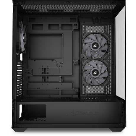 Sharkoon sk6 argb midi tårnhus (sort | 2x usb-a | rgb | hærdet glas)