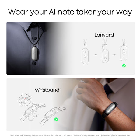 Plaud notepin s dikteringsmaskine (lilla, 64 GB, Bluetooth 5.2 BLE (Bluetooth low energy) Wi-Fi)