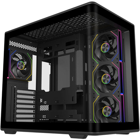 Cooler Master Elite 600 ARGB Midi Tower-hus (sort | 2x USB-A | 1x USB-C | RGB | hærdet glas)
