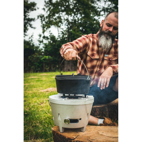 The windmill dutch oven 4,5 qt kookpan (zwart, ø 25.5 cm | 3.8 liter)