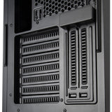 Silverstone sst-sed1-b midi tårnhus (sort | 2x USB-A | 1x USB-C)
