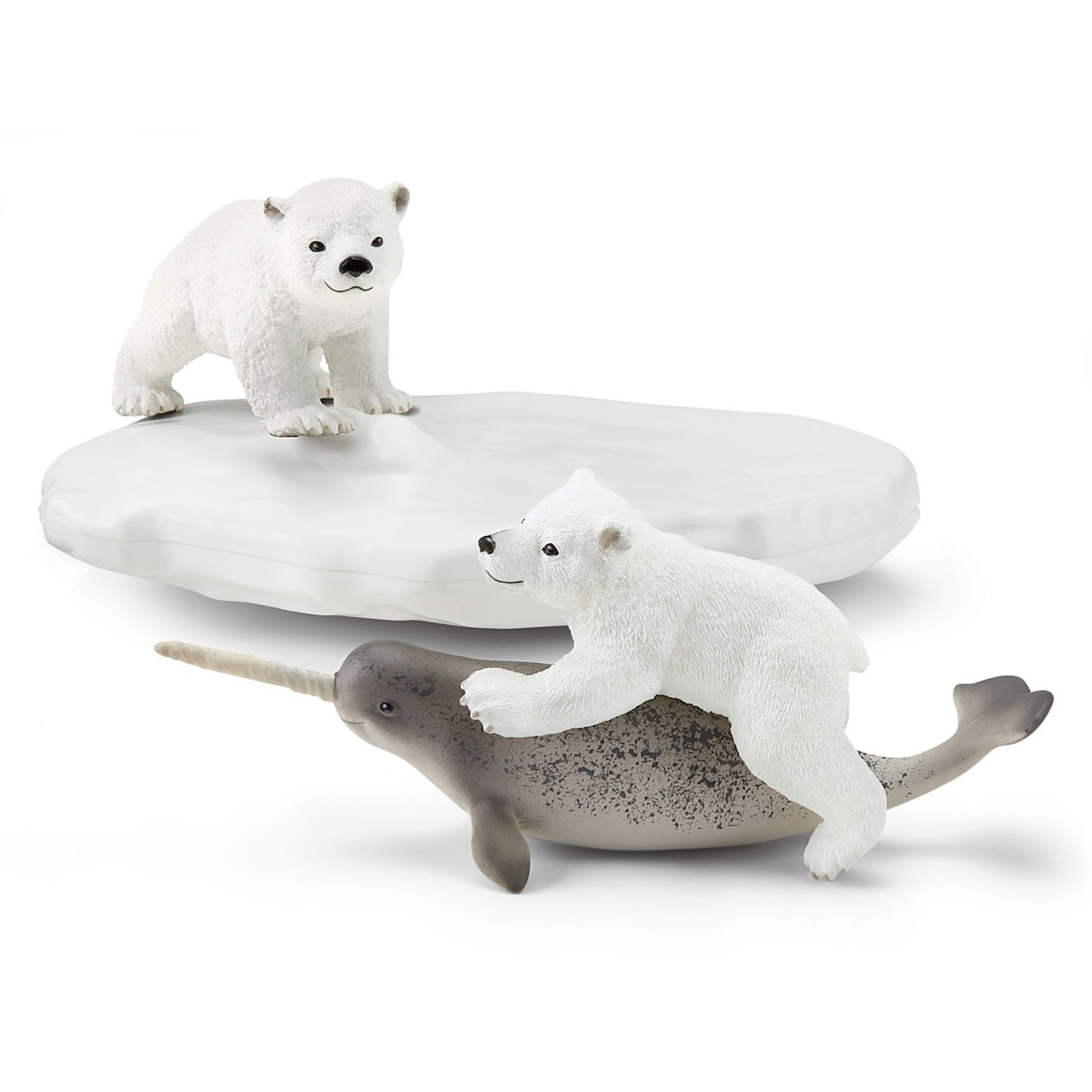 Schleich vilde liv - isbjørne slide party legetøjsfigur