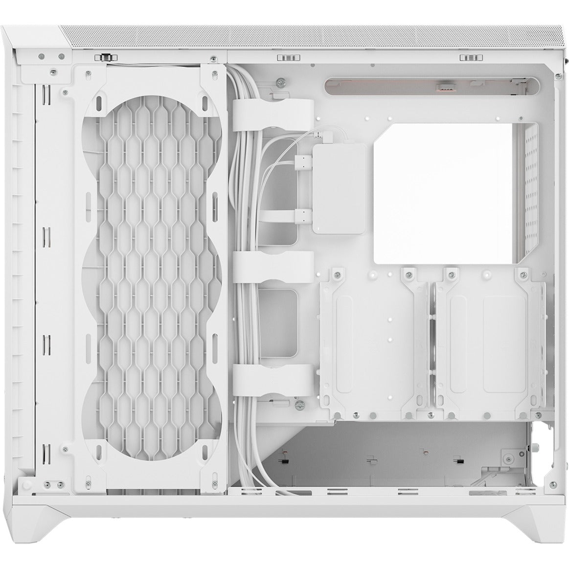 Fractal design meshify 3 xl ambience pro rgb stort tårnhus (hvid | 2x usb-a | 1x usb-c | rgb | hærdet glas)