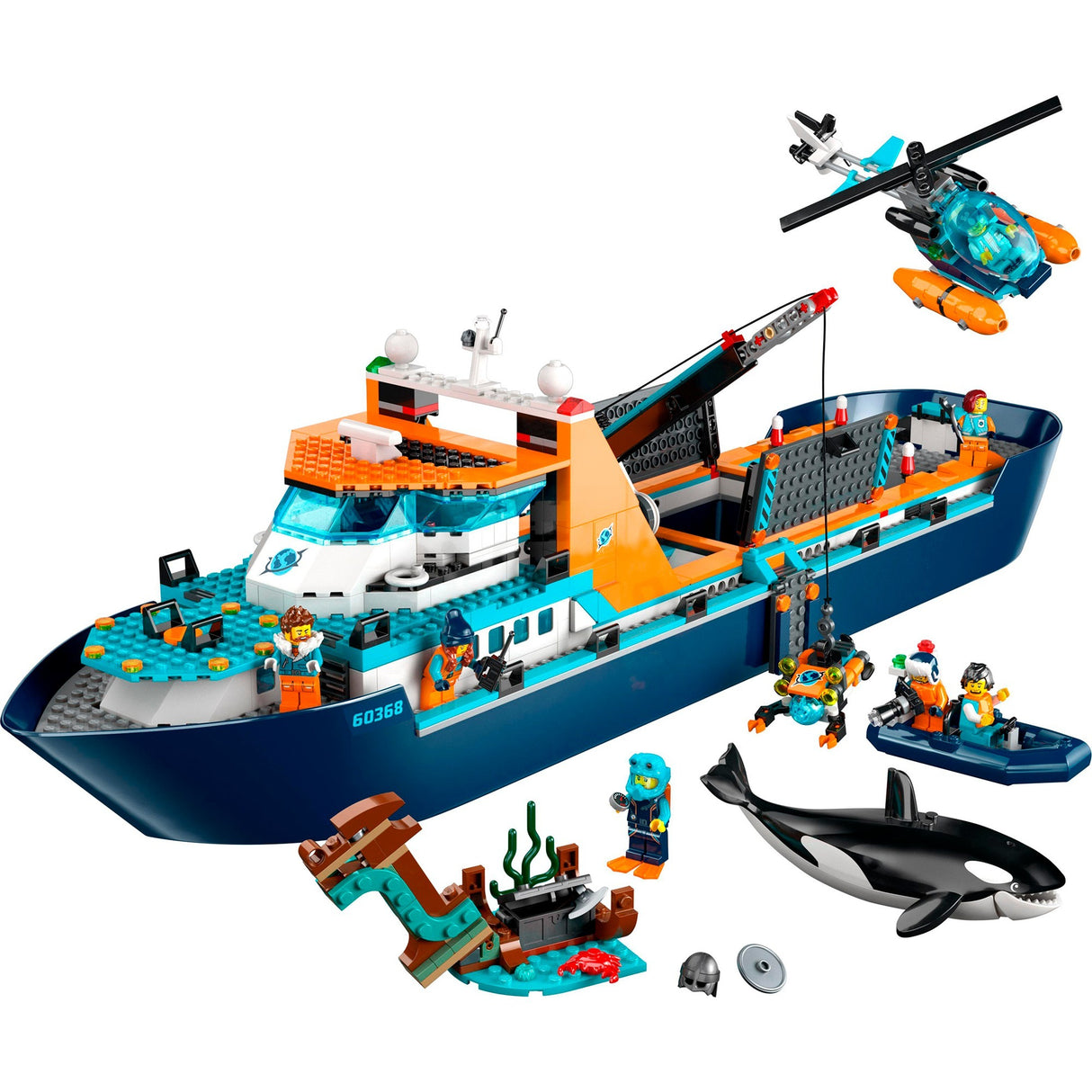 Lego city - konstruktionslegetøj til polarforskningsskibe (60368)