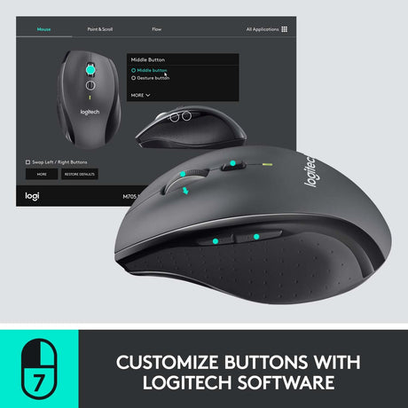 Logitech mus 910-006034 sort