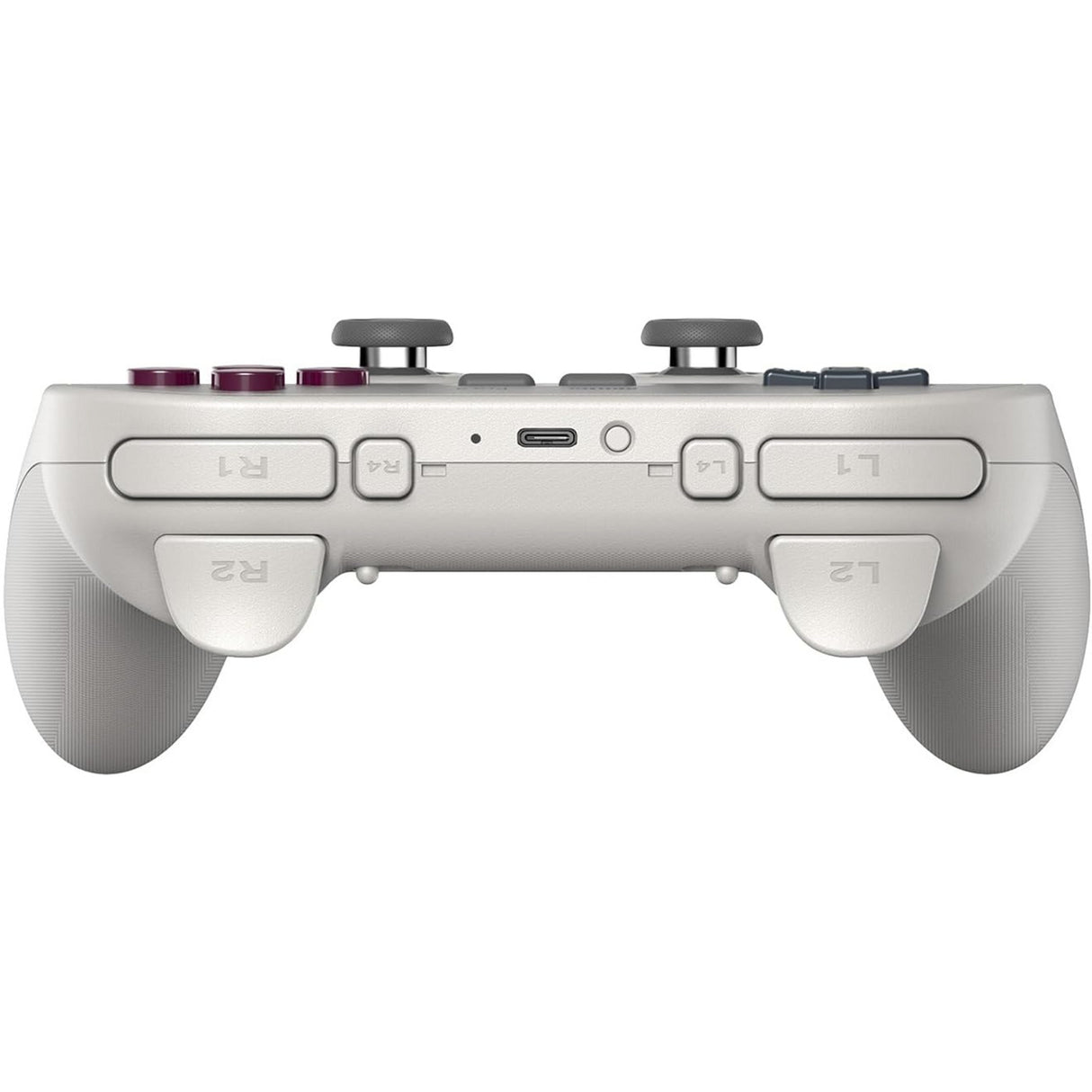 8bitdo pro 3 bluetooth gamepad (lyse grå rød, switch 1 2, pc, android, 2,4 ghz bluetooth usb)