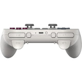 8bitdo pro 3 bluetooth gamepad (lyse grå rød, switch 1 2, pc, android, 2,4 ghz bluetooth usb)