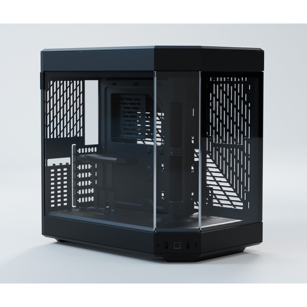 Hyte y60 midi tårnhus (sort | 3x USB-A | hærdet glas)