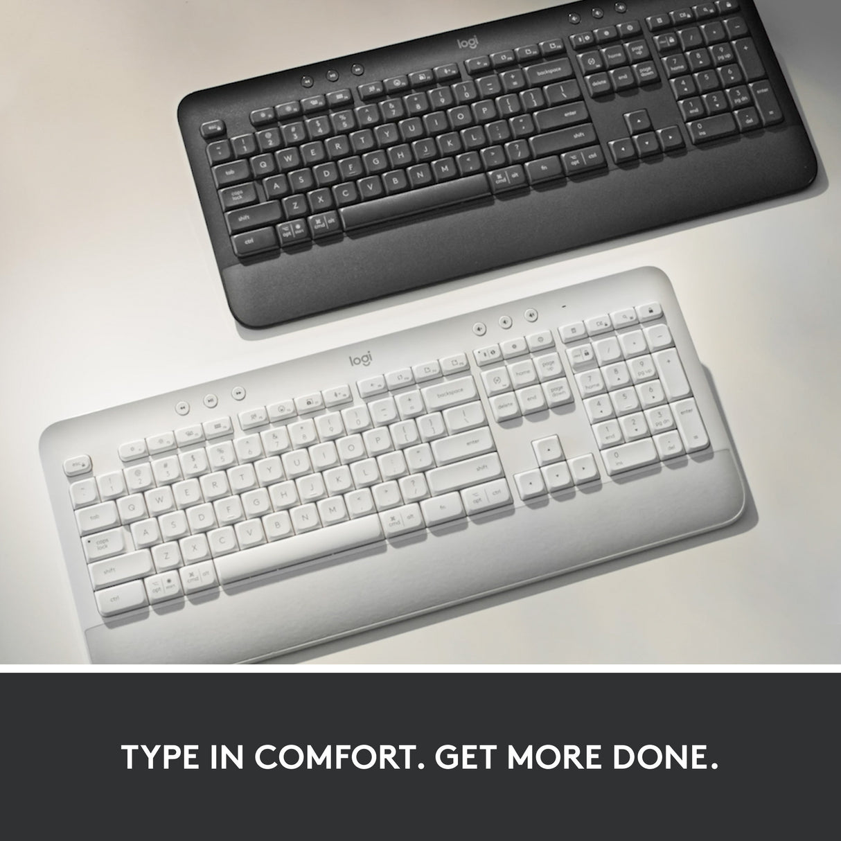 Logitech signatur k650 trådløst komforttastatur (grafit, us-internationalt layout (qwerty), 100 %)